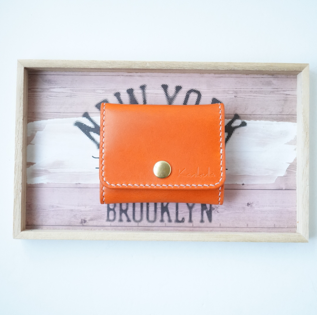 ブッテーロオレンジ、糸白、ホックゴールド